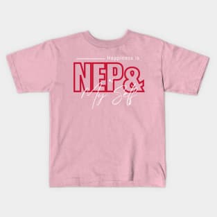 HAPPINESS IS NEW ENGLAND PATRIOTS & MYSELF Kids T-Shirt